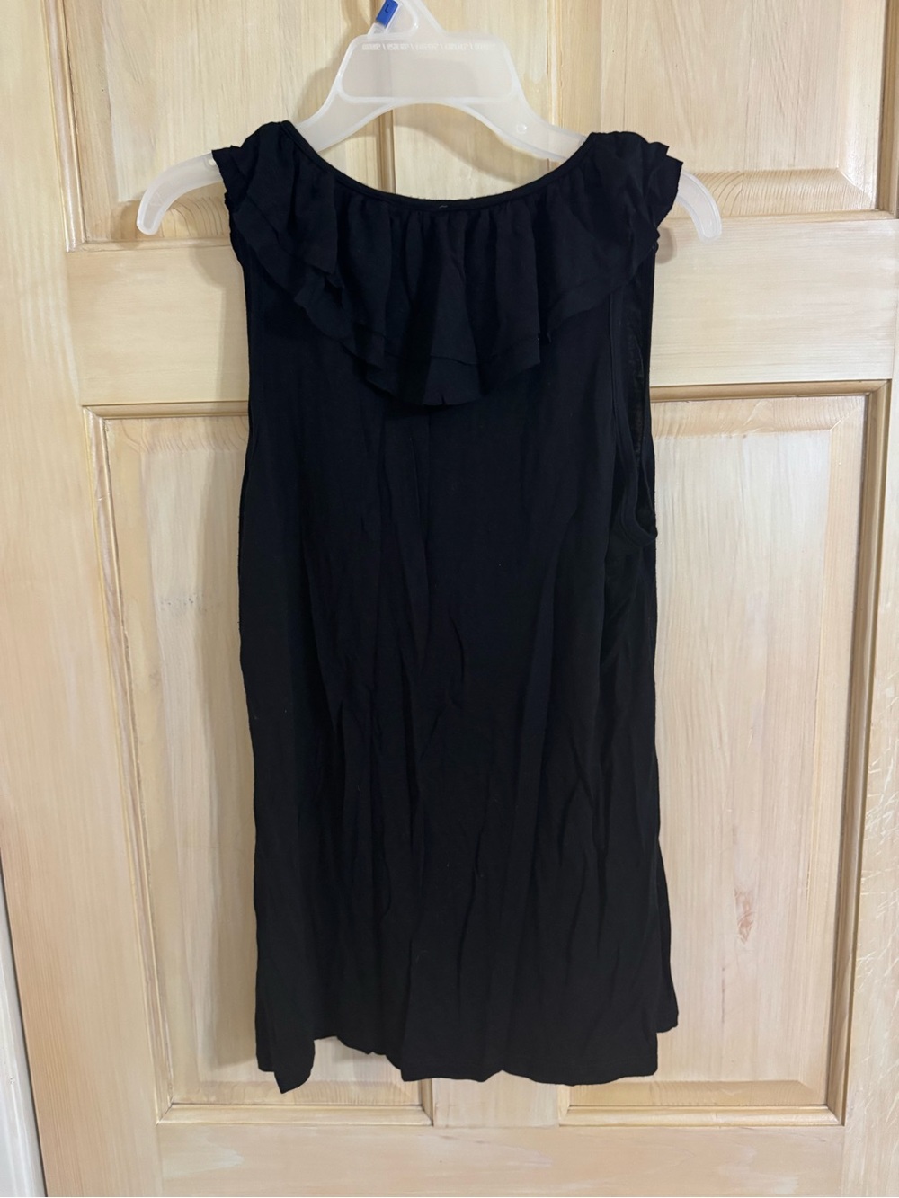 Black Ruffle Top - Picture 4 of 4